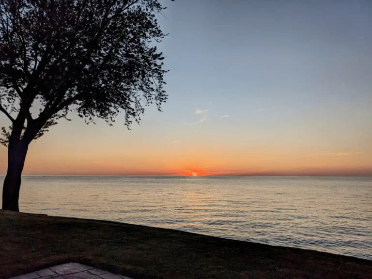 Sunset on Lake Erie in Lorain, OH