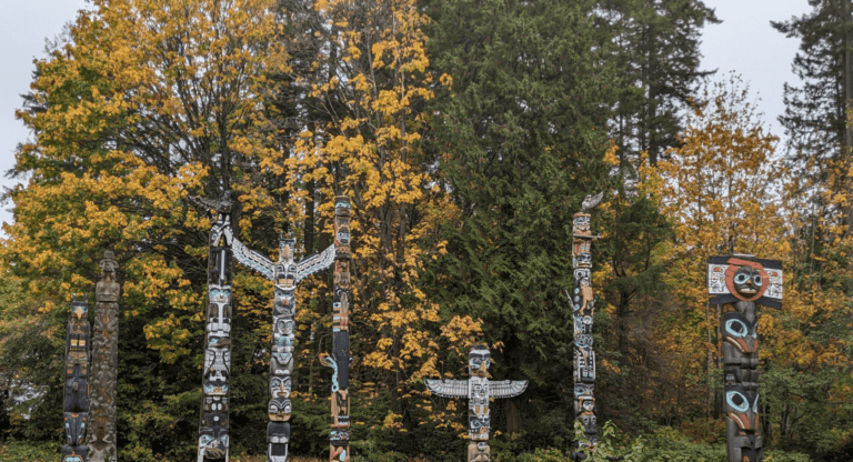 Stanley Park Totems in Vancouver, BC